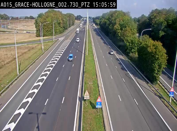 Caméra trafic Belgique - Grâce-Hollogne - E42, jonction avec A604, direction Loncin/Aéroport de Liège -  BK 3.2