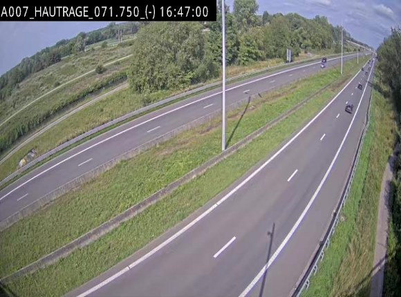 Webcam autoroute Belgique - Hautrage - E19 - BK 71.7