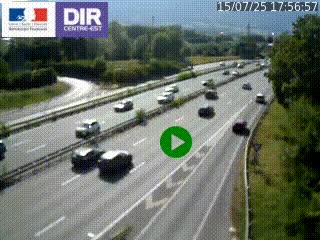 Webcam sur la Nationale 201 à hauteur de la sortie Chambéry-Nord, avant à la jonction entre l'A41 et l'A43, en direction de Lyon