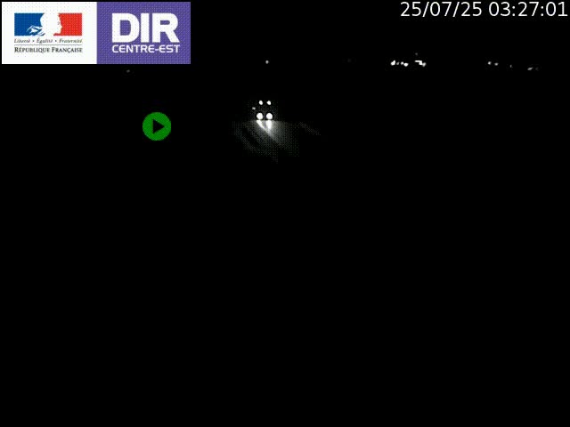 Webcam sur le contournement de Valence, sur la Nationale 7, caméra orientée vers Lyon