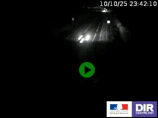 Webcam routière sur la RN7 à hauteur de Toulon-sur-Allier, entre Moulins et Vichy