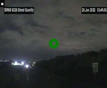 Webcam routière sur N338 à hauteur de Grand-Quevilly en périphérie de Rouen. Vue orientée vers Rouen