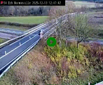 Webcam à hauteur du Leclerc Normanville sur la N154. Vue orientée vers Rouen