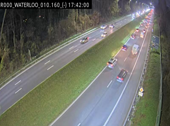 Webcam autoroute Belgique - Waterloo - R0 (ring de Bruxelles) - BK 12.3