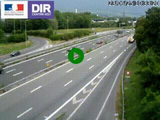 Caméra routière à hauteur de la sortie 15 Chambéry-centre au PK 4,103 en direction d'Albertville