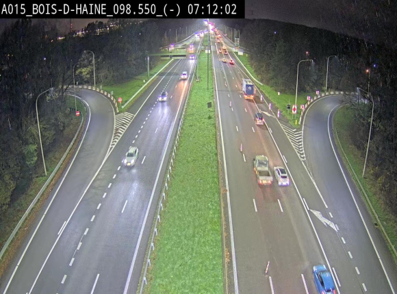 Webcam autoroute Belgique - Bois d'Haine - E42 - BK 98.6