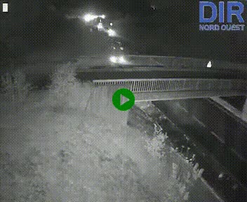 Webcam sur A84 à hauteur de Pont-Farcy, au niveau du pont autoroutier sur la Vire, au sud de Saint-Lô