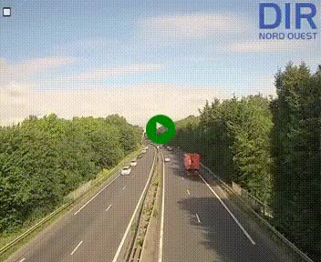 Webcam sur le périphérique de Caen (N814) à l'est de la ville, à Mondeville hauteur de la sortie 2, Presqu'île-Rives de l'Orne, au bout de l'autoroute A13