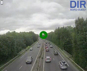 Webcam sur le périphérique de Caen (N814) à l'est de la ville, à Mondeville hauteur de la sortie 2, Presqu'île-Rives de l'Orne, au bout de l'autoroute A13