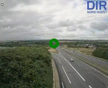Webcam au début de l'A84 sur le périphérique Ouest de Caen (N814) à hauteur de la sortie 9, Porte de Bretagne