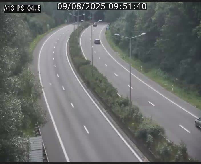Traffic live webcam Luxembourg Differdange - A13 direction Esch-sur-Alzette - BK 4.5