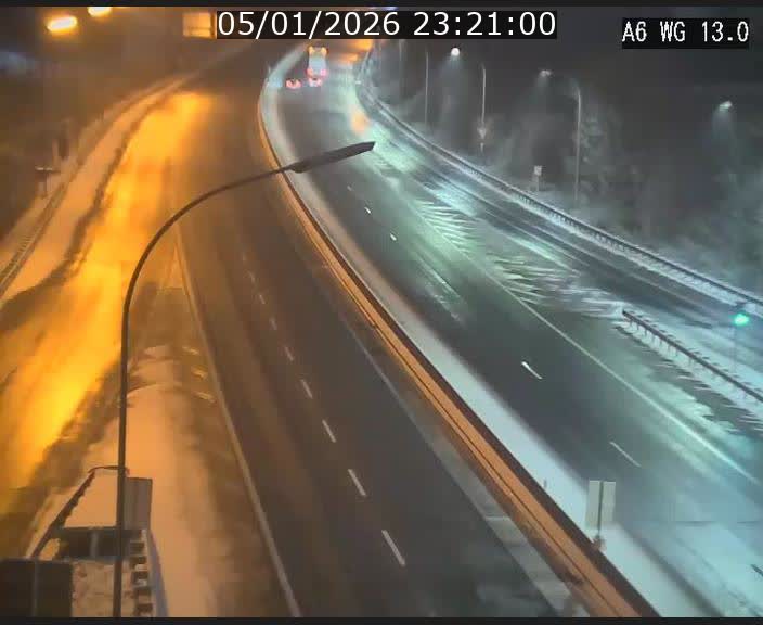 Traffic live webcam Luxembourg Mamer - A6 - BK 13 - direction Luxembourg/France/Allemagne