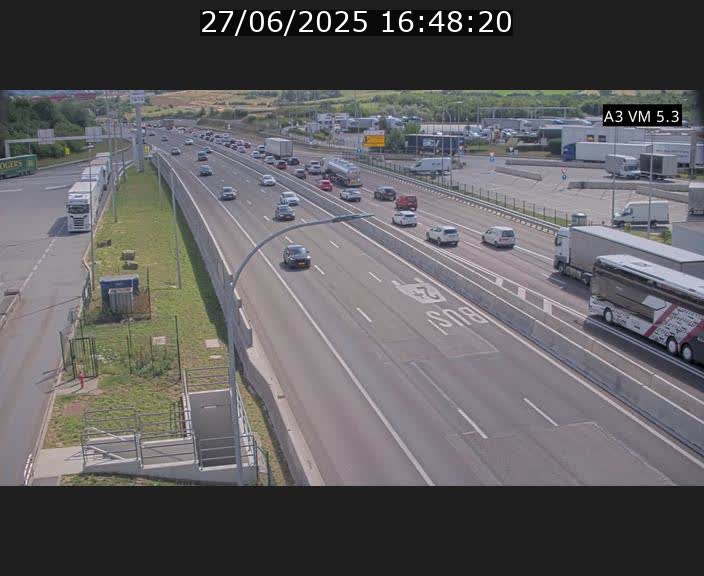 Traffic live webcam Luxembourg Aire de Berchem - A3 - BK 5 - direction France