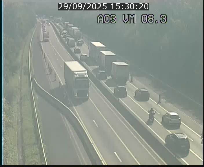 Traffic live webcam Luxembourg Bettembourg - A3 - BK 8.3 - direction France