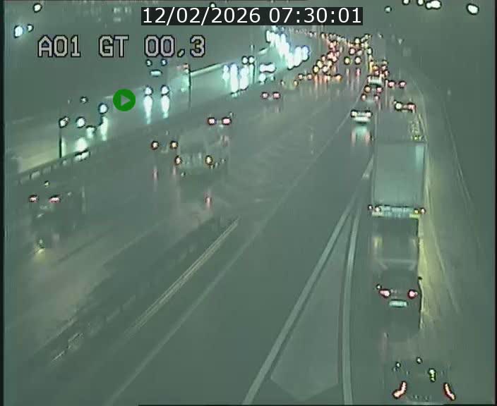 Traffic live webcam Luxembourg Croix de Gasperich - A1 direction Kirchberg - BK 0.3