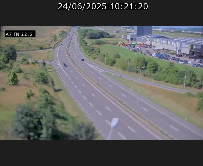 Caméra trafic Luxembourg - A7, Colmar-berg direction Mersch