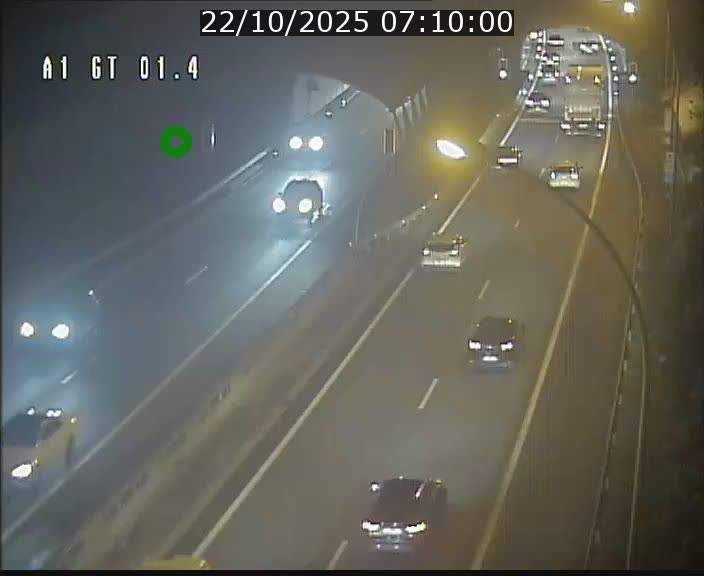 Traffic live webcam Luxembourg Hesperange - A1 direction Kirchberg - BK 1.4