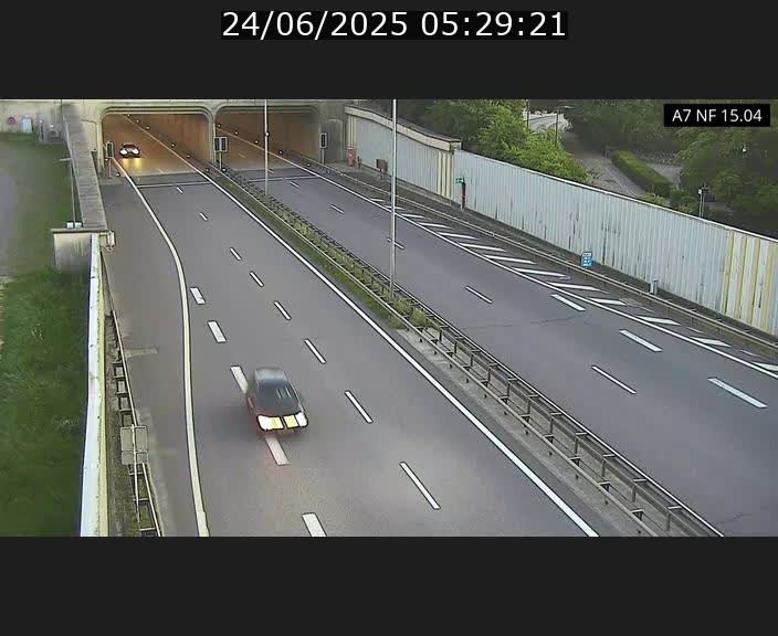 Caméra trafic Luxembourg - A7, Tunnel Mersch, entrée sud, direction Ettelbruck