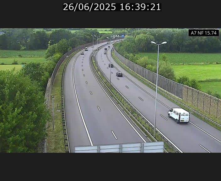 Caméra trafic Luxembourg - A7, Tunnel Mersch, entrée nord, direction Lorentzweiler