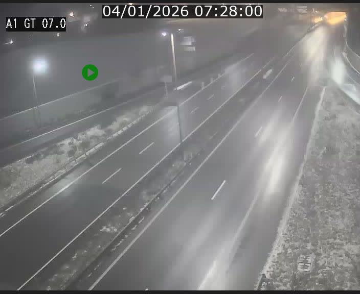 Traffic live webcam Luxembourg Cents - A1 direction Kirchberg - BK 7