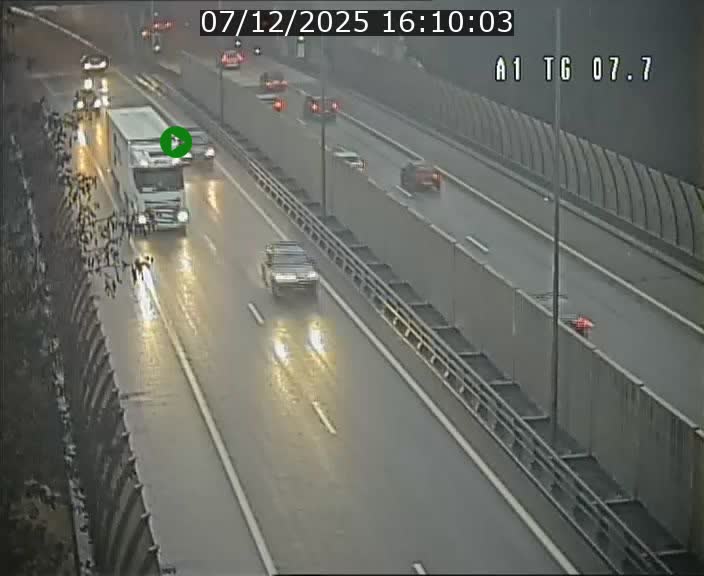 Traffic live webcam Luxembourg Kirchberg - A1 direction Luxembourg-ville - BK 7.7