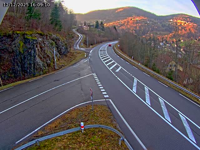 Caméra autoroute France - N66, col du Bussang direction Remiremont