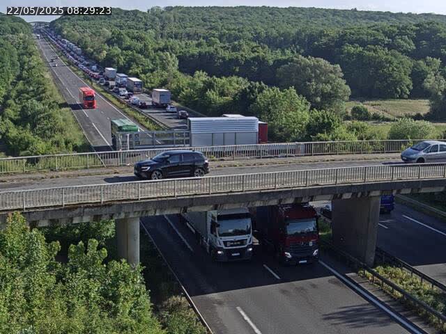Caméra autoroute France - A31, Zoufftgen direction Luxembourg-ville, à la frontière entre la France et le Luxembourg