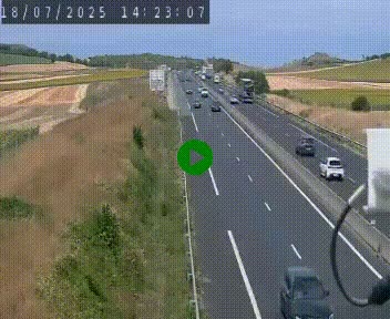 Caméra autoroute A75 à hauteur de Le Crest, en direction de Montpellier
