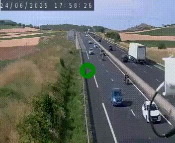 Caméra autoroute A75 à hauteur de Le Crest, en direction de Montpellier