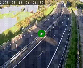 Caméra autoroute A75 à hauteur du col du rocher blanc en direction de Montpellier