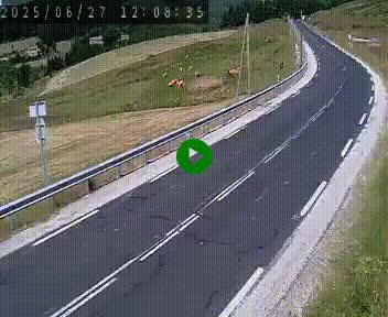 Webcam routière au niveau du col de la Chavade en Ardèche, sur la N102 à 1266 mètres d'altitude