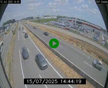 Webcam sur la N165 à hauteur de Caudan, dans le Morbihan.
