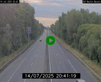 Webcam sur le périphérique de Nantes (N844) entre la Porte de Saint-Luce et la Porte d'Anjou, à l'est de la ville