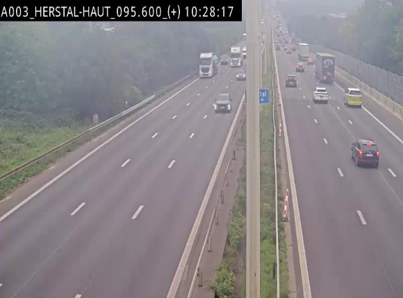 Webcam autoroute Belgique - Herstal - E40 direction Aix-la-Chapelle - BK 97