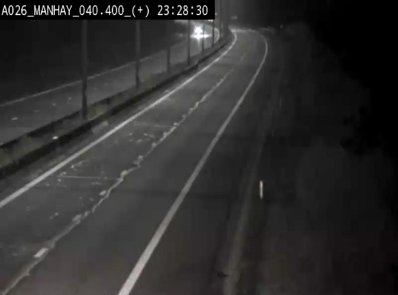 Webcam autoroute A26/E25 à hauteur de Manhay, avant la jonction avec la N651 en direction de Luxembourg - BK 40.4