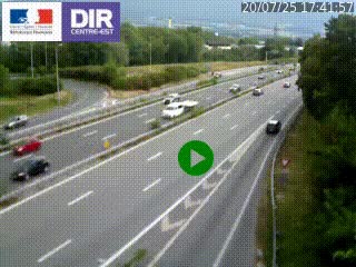 Webcam sur la Nationale 201 à hauteur de la sortie Chambéry-Nord, avant à la jonction entre l'A41 et l'A43, en direction de Lyon