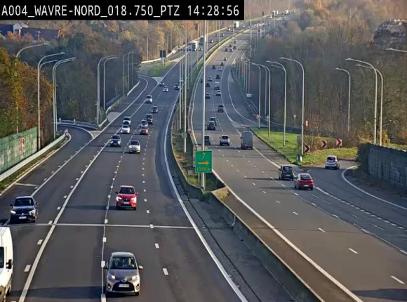 Webcam traffic E411(A4) - BK 18.7 - Bierges (Wavre Nord)