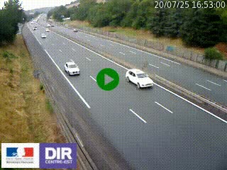 Webcam routière à Saint-Etienne-Terrenoire sur la RN88 avant la jonction entre l'A72 et le Boulevard Périphérique de Saint-Etienne