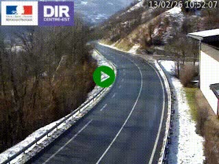 Caméra trafic sur la N90 à Bourg-Saint-Maurice, en provenance d'Aoste et en direction d'Albertville