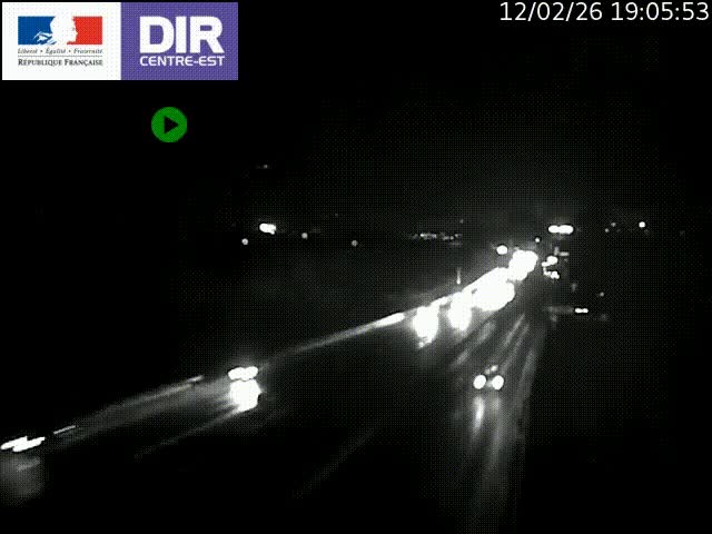 Caméra trafic à Meylan sur la Rocade-Sud de Grenoble en direction d'Aix-en-Provence