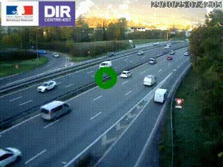 Caméra routière à hauteur de la sortie 15 Chambéry-centre au PK 4,103 en direction d'Albertville