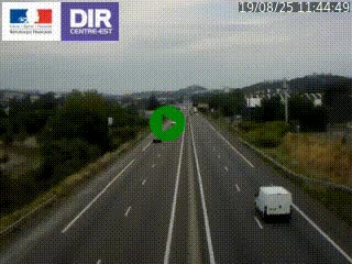 Caméra autoroute à Saint-Etienne (Les Littes) à hauteur du Ikea Saint-Etienne sur l'A72 en direction de Roanne