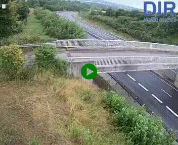 Webcam sur A84 à hauteur de Pont-Farcy, au niveau du pont autoroutier sur la Vire, au sud de Saint-Lô