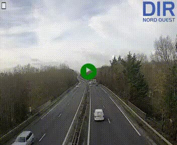 Webcam sur le périphérique de Caen (N814) à l'est de la ville, à Mondeville hauteur de la sortie 2, Presqu'île-Rives de l'Orne, au bout de l'autoroute A13
