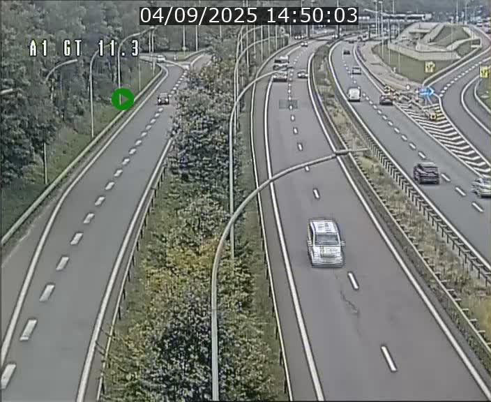 Traffic live webcam Luxembourg Senningerberg - A1 direction Allemagne - BK 11.3