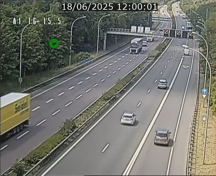 Traffic live webcam Luxembourg Munsbach - A1 direction Luxembourg - BK 15.5