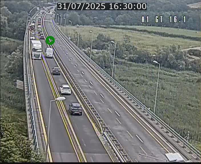 Traffic live webcam Luxembourg Niederanven - A1 direction Allemagne - BK 16.1