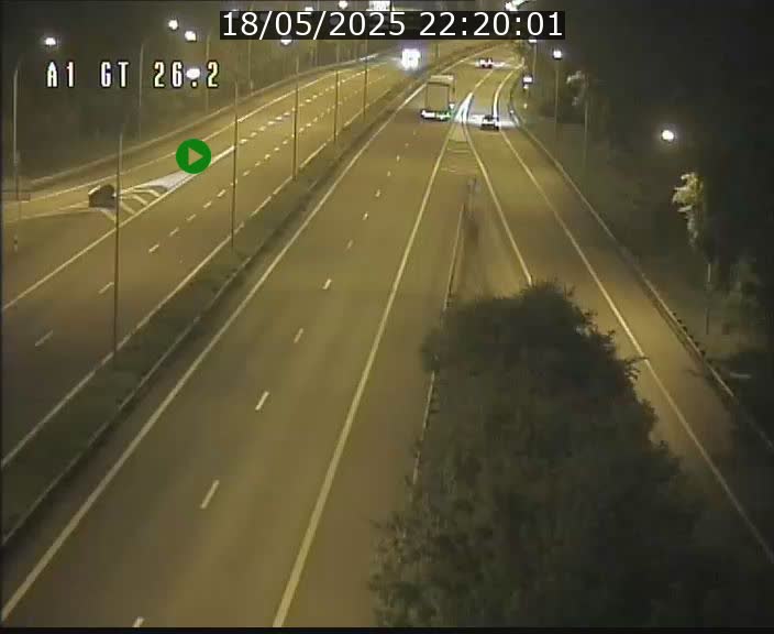 Traffic live webcam Luxembourg Grevenmacher - A1 direction Allemagne - BK 26.2