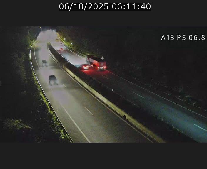 Traffic live webcam Luxembourg Ehlerange - A13 direction Esch-sur-Alzette - BK 6.8