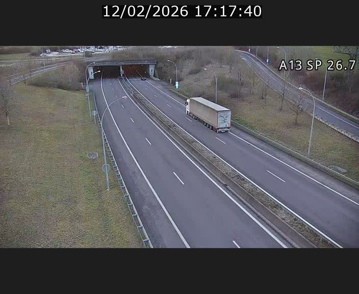 Traffic live webcam Luxembourg Frisange - A13 direction Luxembourg-ville - BK 26.7